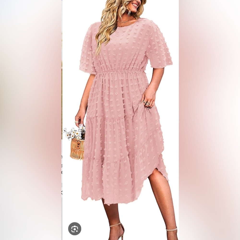 IN'VOLAND Elegant Pink Women's Dress